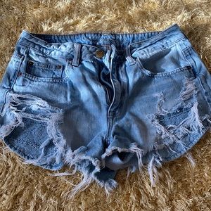 American eagle hi ride festival shorts size 8